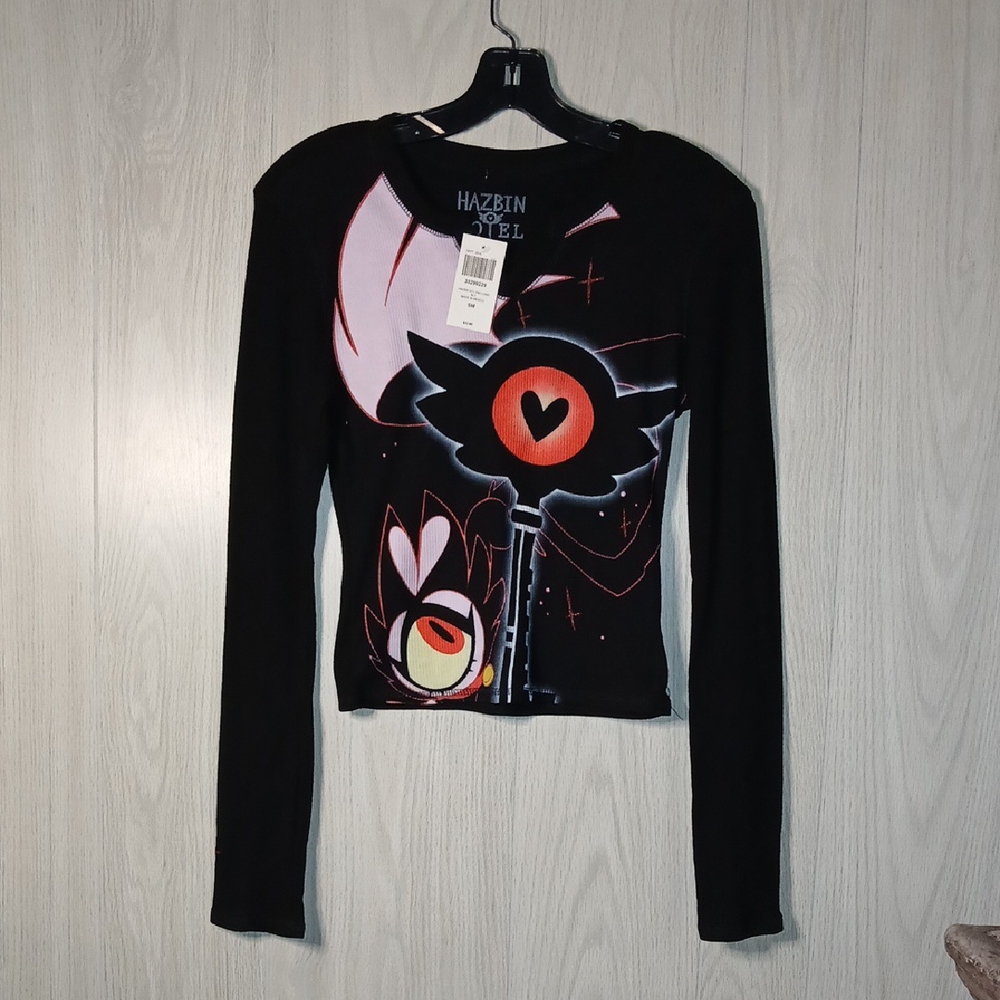 Hazbin Hotel Black Long Sleeve Top